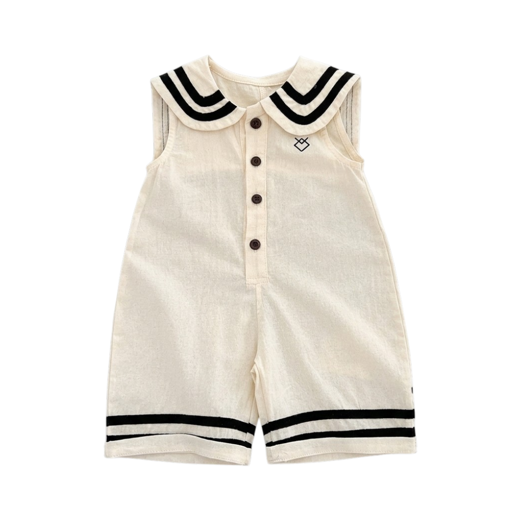 Preppy Sleeveless Baby Outfit