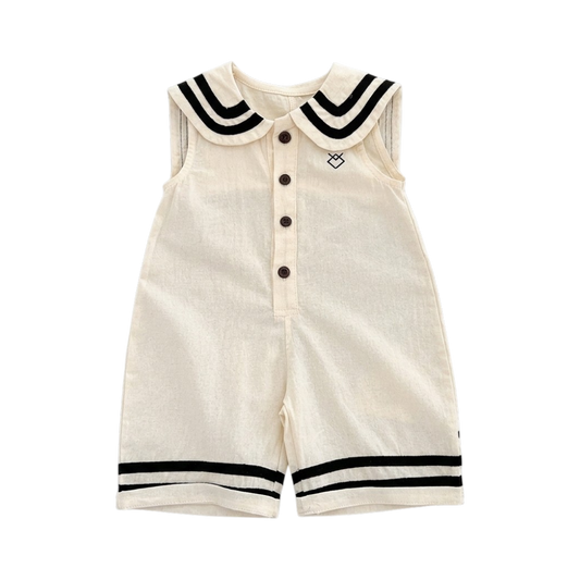 Preppy Sleeveless Baby Outfit