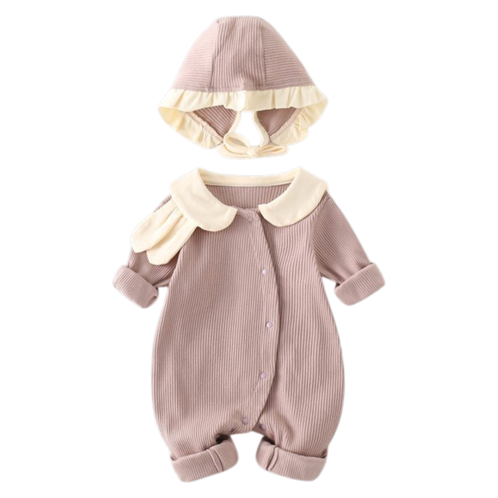 Pink Bunny Baby Romper Set