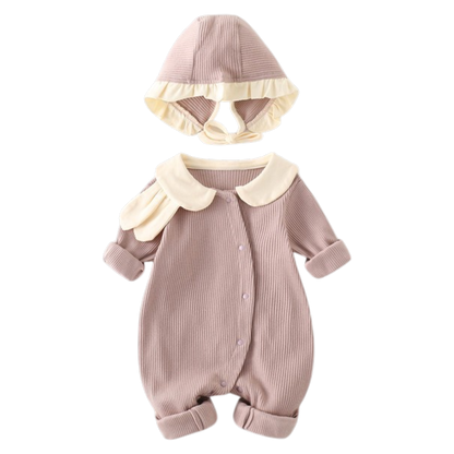 Pink Bunny Baby Romper Set