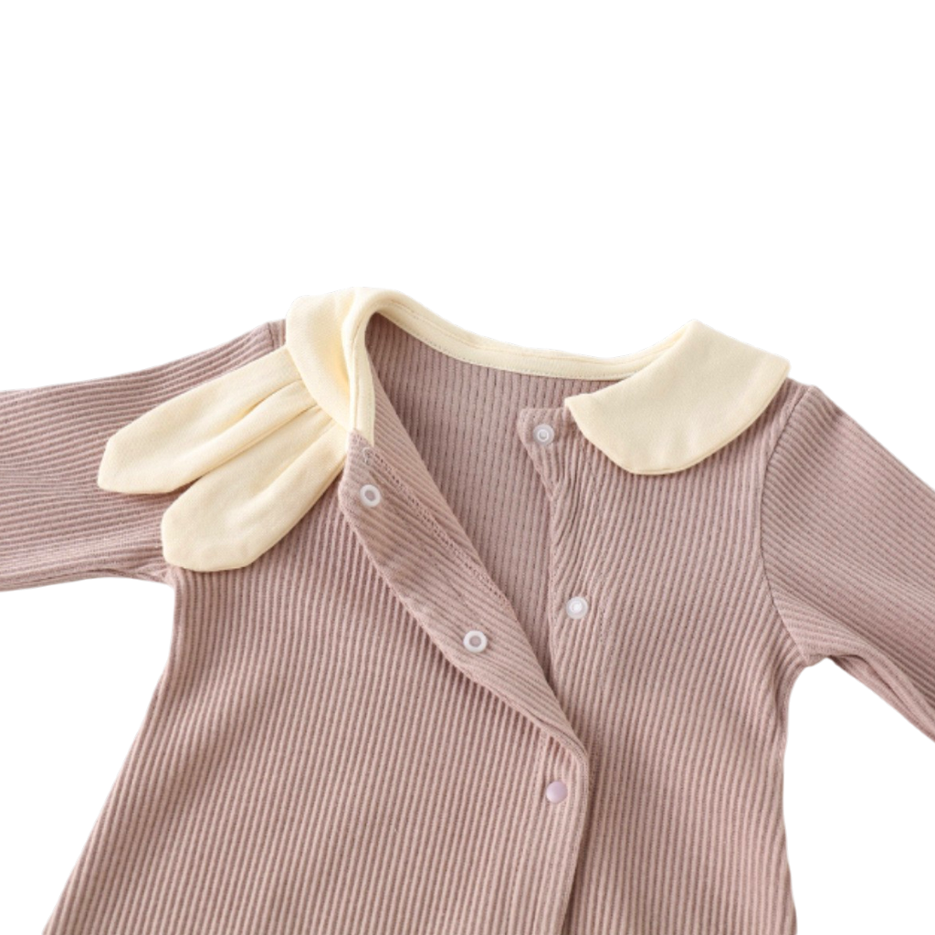 Pink Bunny Baby Romper Set