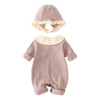 Pink Bunny Baby Romper Set