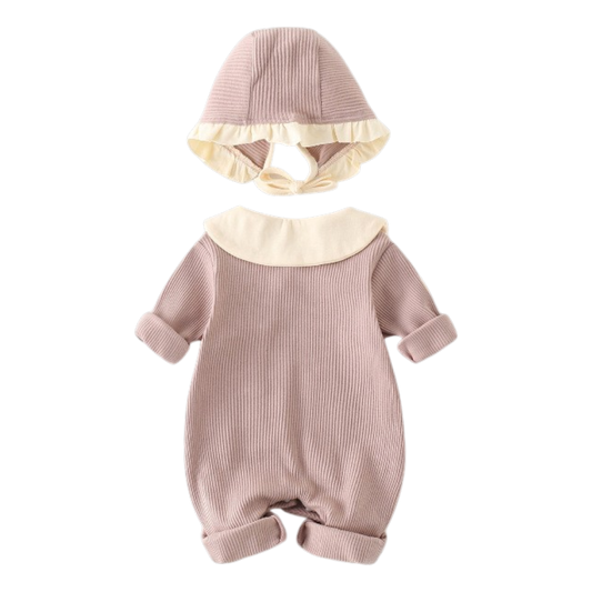 Pink Bunny Baby Romper Set
