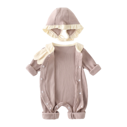 Pink Bunny Baby Romper Set