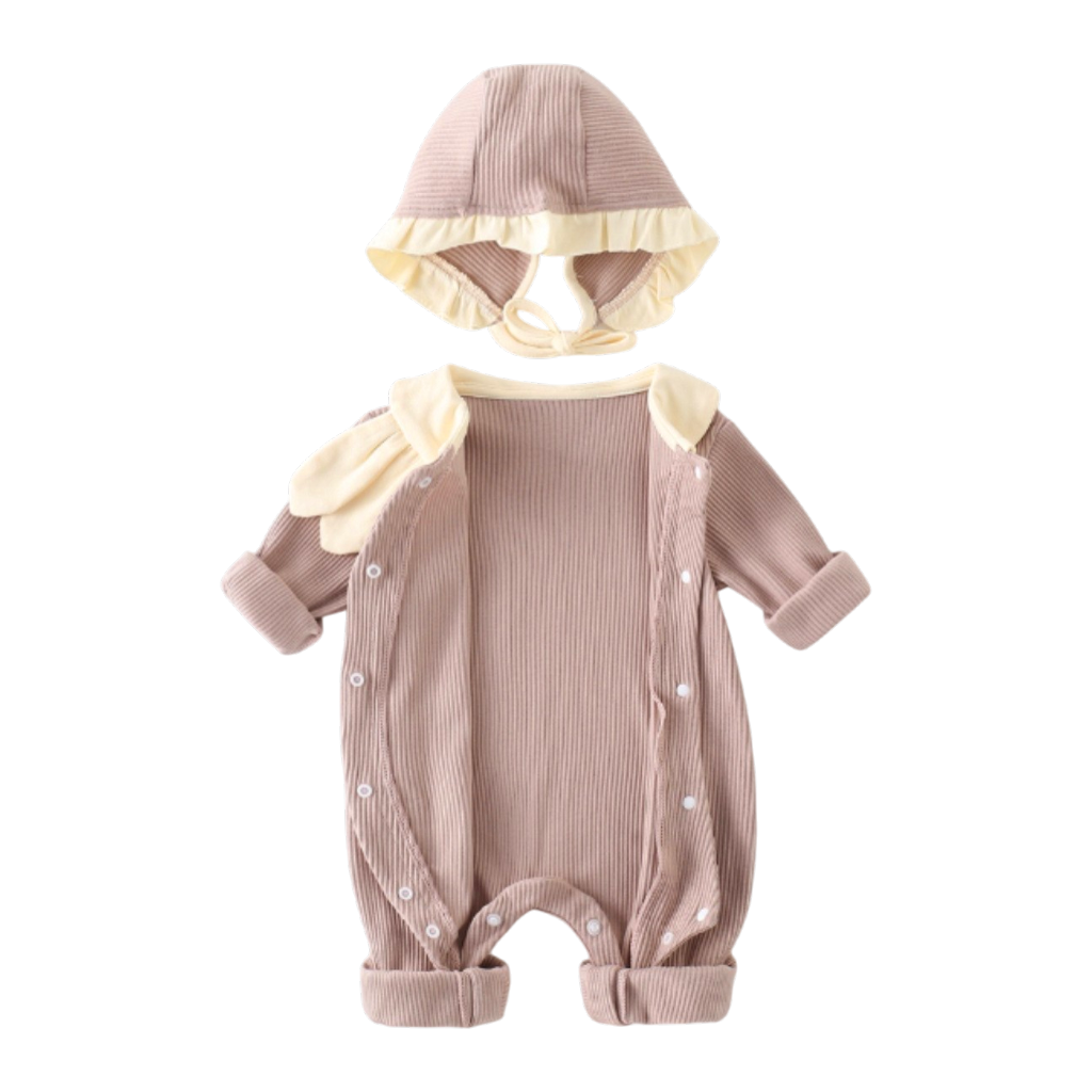 Pink Bunny Baby Romper Set