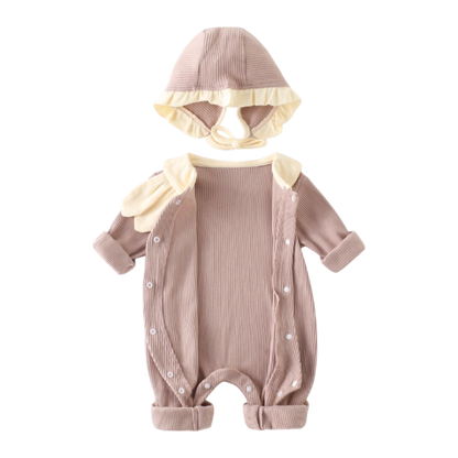 Pink Bunny Baby Romper Set