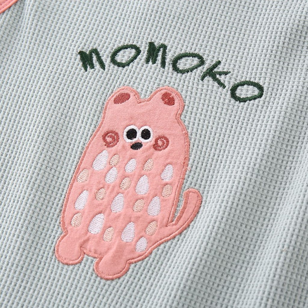 Powder Blue Little Monster Baby Outfit Set