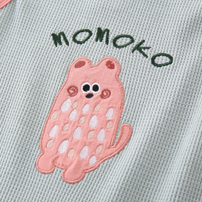 Powder Blue Little Monster Baby Outfit Set