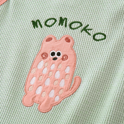 Powder Green Little Monster Baby Outfit Set