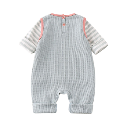 Powder Blue Little Monster Baby Outfit Set