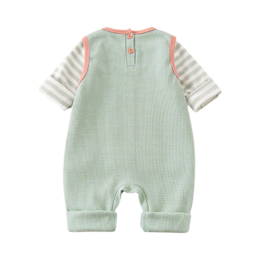 Powder Green Little Monster Baby Outfit Set