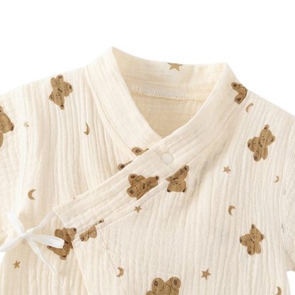 Star Moon Bear Baby Romper