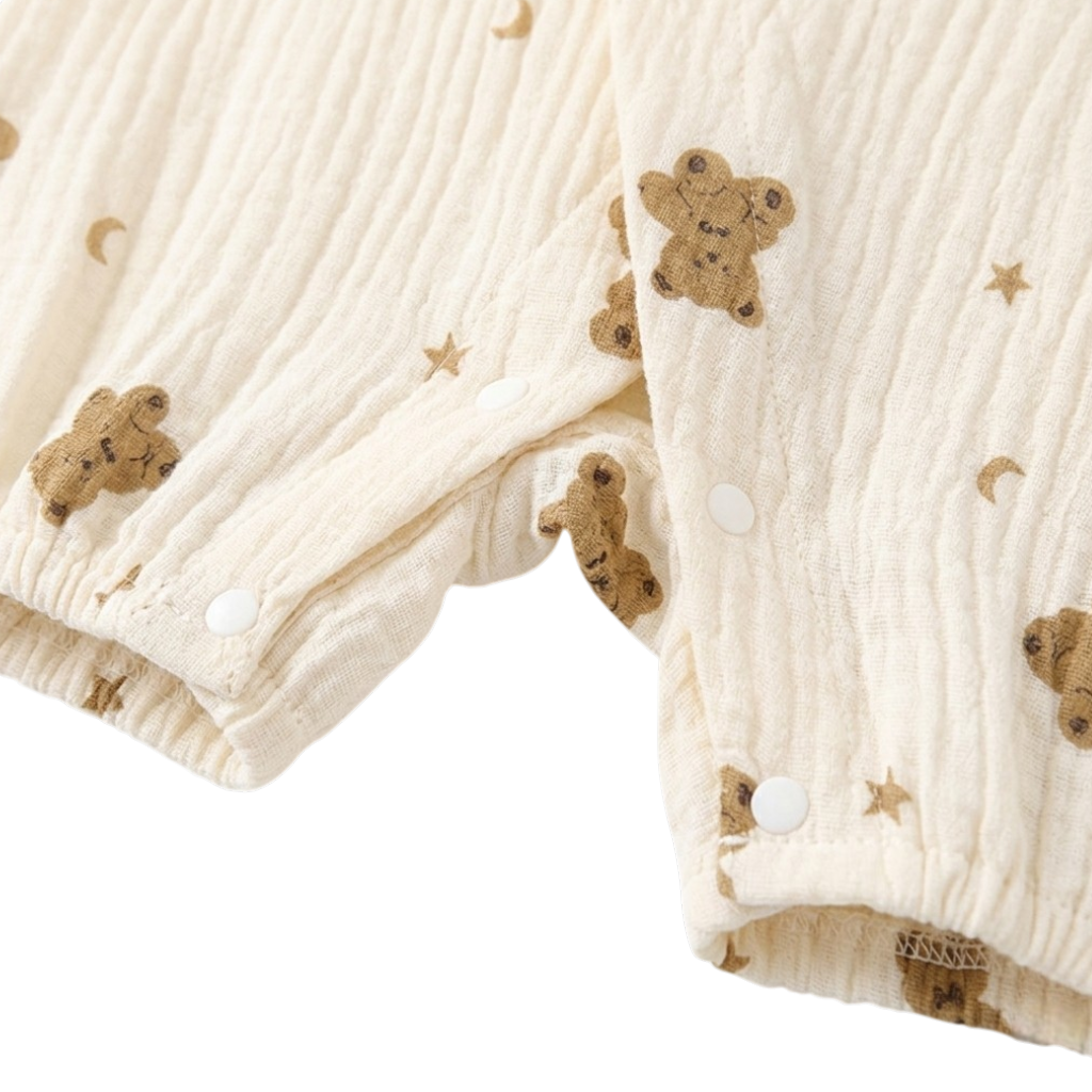 Star Moon Bear Baby Romper