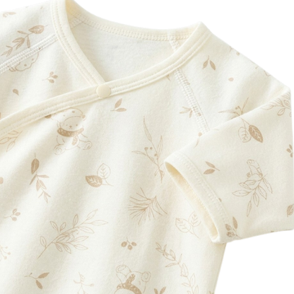 Leaf Sleeping Bear Baby Bodysuit