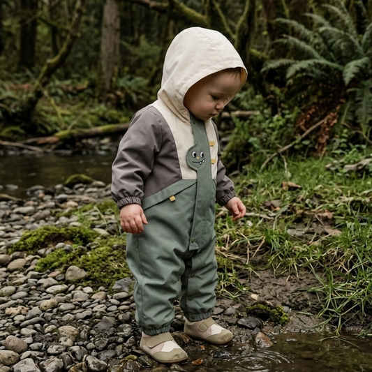 Little Monster Double-Layer Baby Bodysuit
