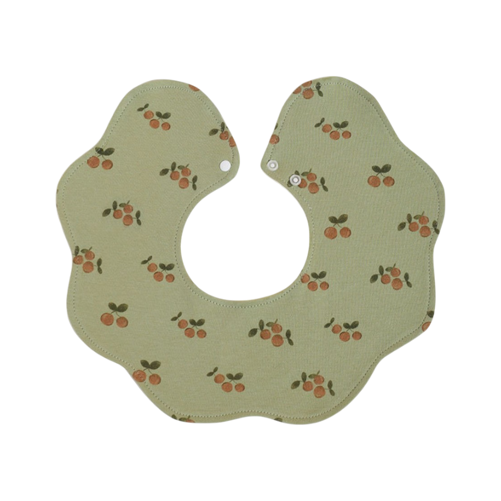 Green Orange Baby Bib