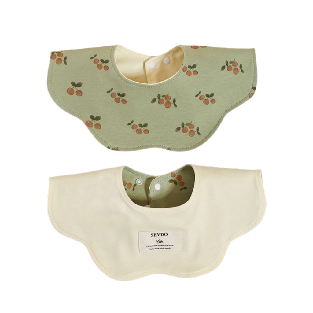 Green Orange Baby Bib