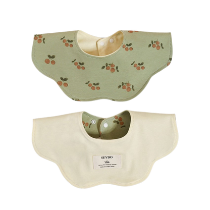 Green Orange Baby Bib