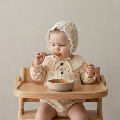 Warm Yellow Floral Baby Bodysuit Set product image view 2