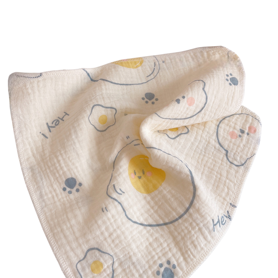 Cute Fried Egg Baby Washcloth