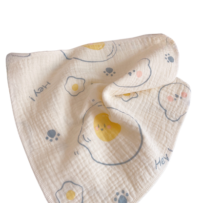Cute Fried Egg Baby Washcloth