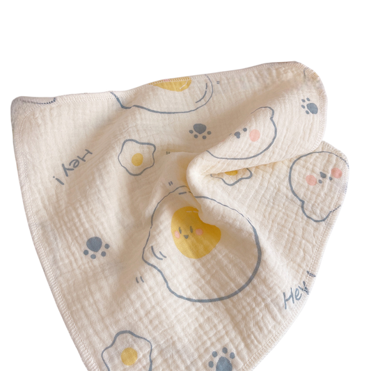 Cute Fried Egg Baby Washcloth