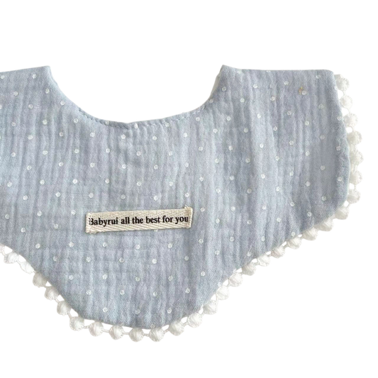 Little Blue Polka Dot Bib product image view 2
