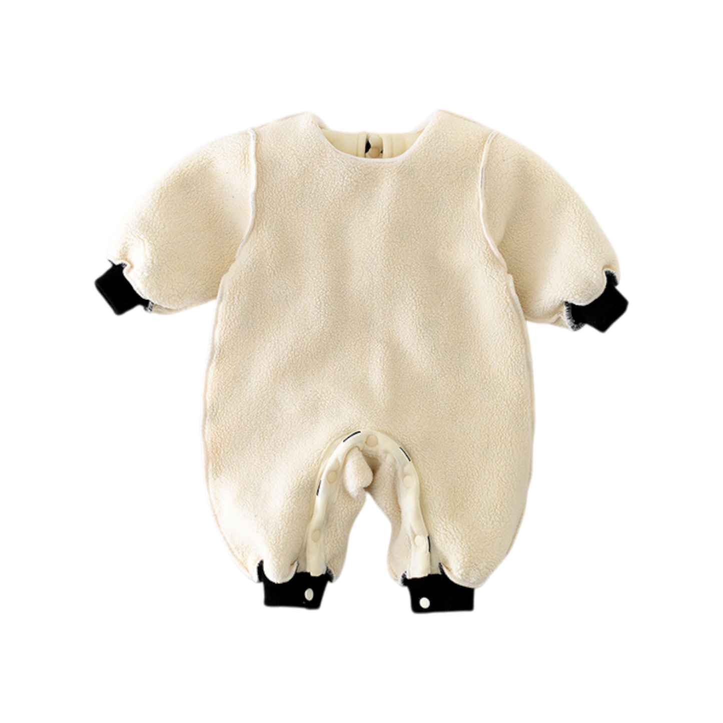 Polka Dot Banana Winter Baby Romper