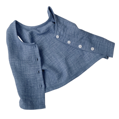 Classic Denim Vest & Shorts Set