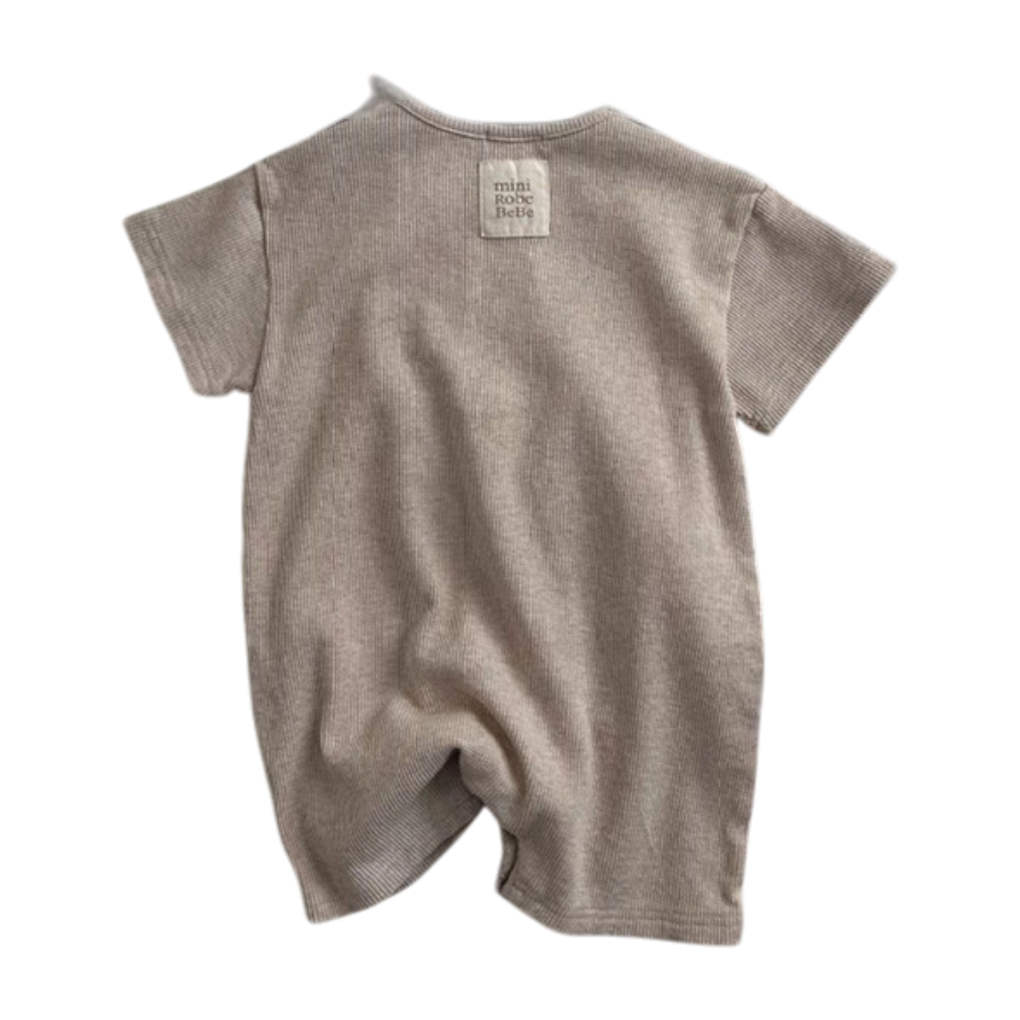 Solid Coffee Baby Romper