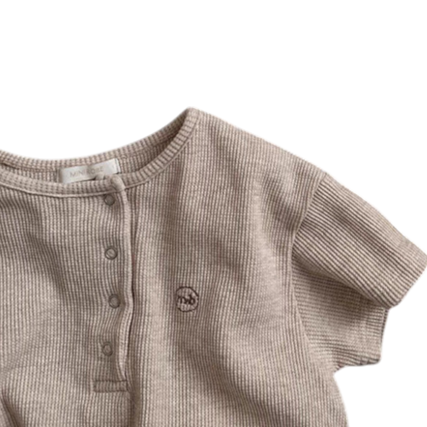 Solid Coffee Baby Romper
