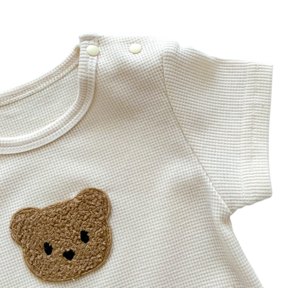 Bear Baby Romper & Hat Set