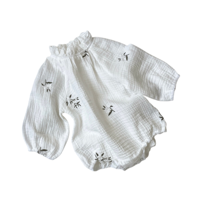 Vintage White Lace Baby Bodysuit