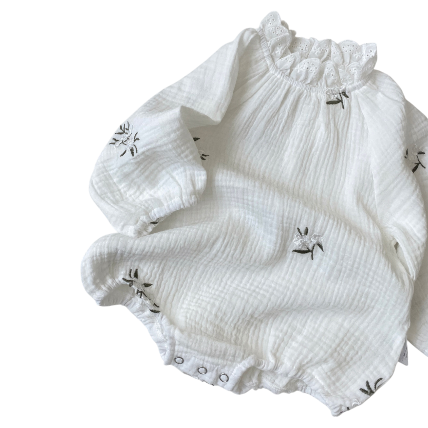 Vintage White Lace Baby Bodysuit