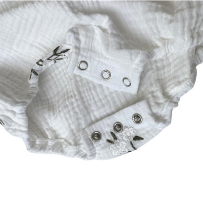 Vintage White Lace Baby Bodysuit