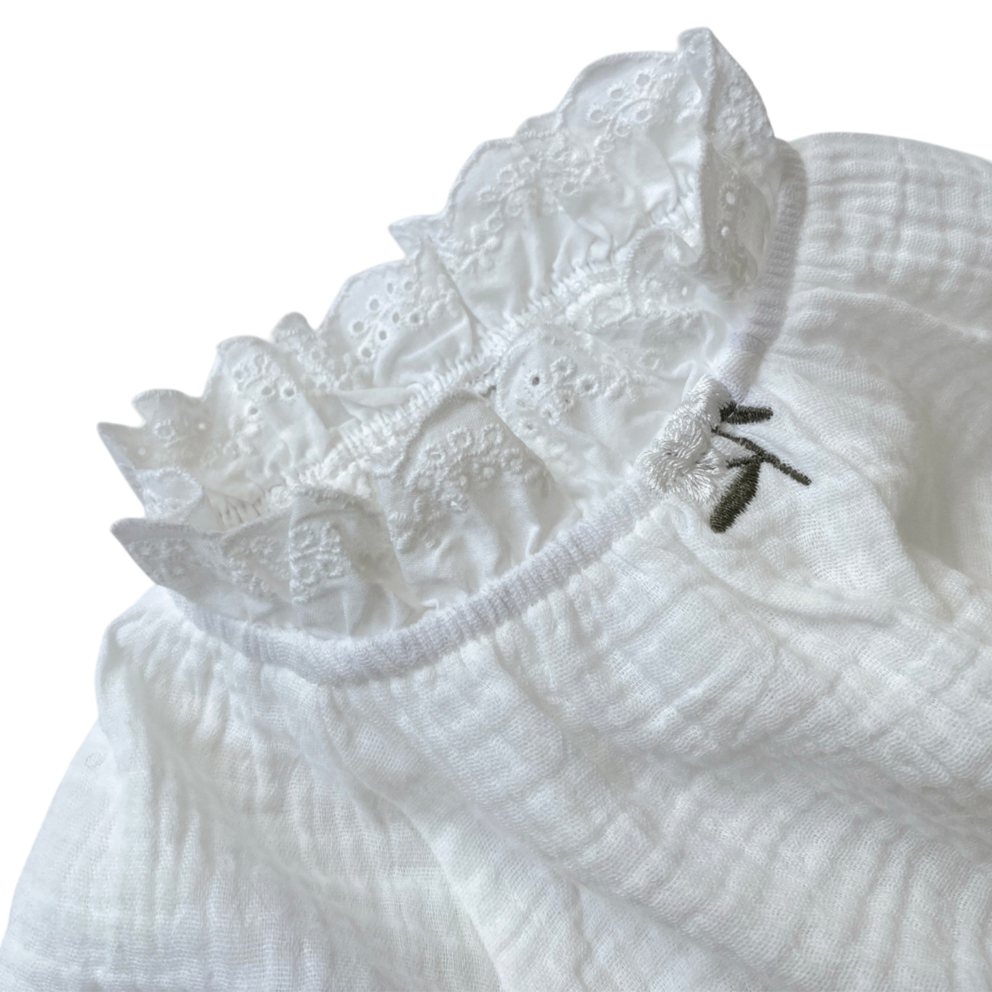 Vintage White Lace Baby Bodysuit