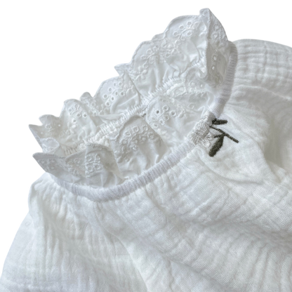 Vintage White Lace Baby Bodysuit