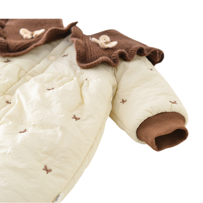 Little Bow Winter Romper