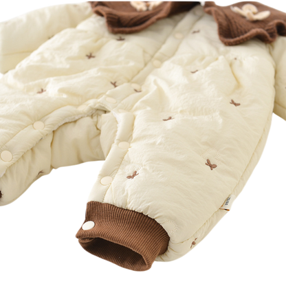 Little Bow Winter Romper