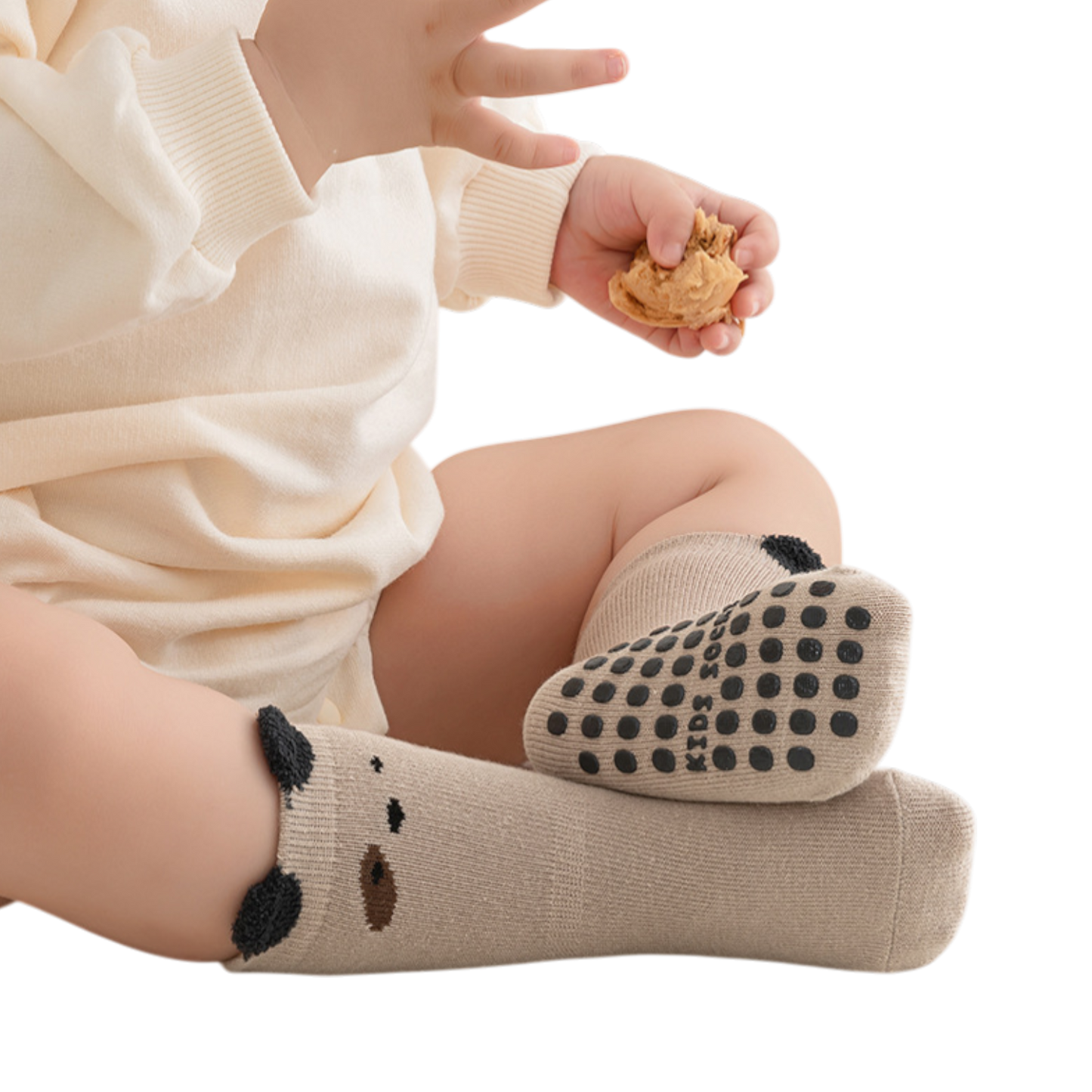 Khaki Puppy Baby Socks product image