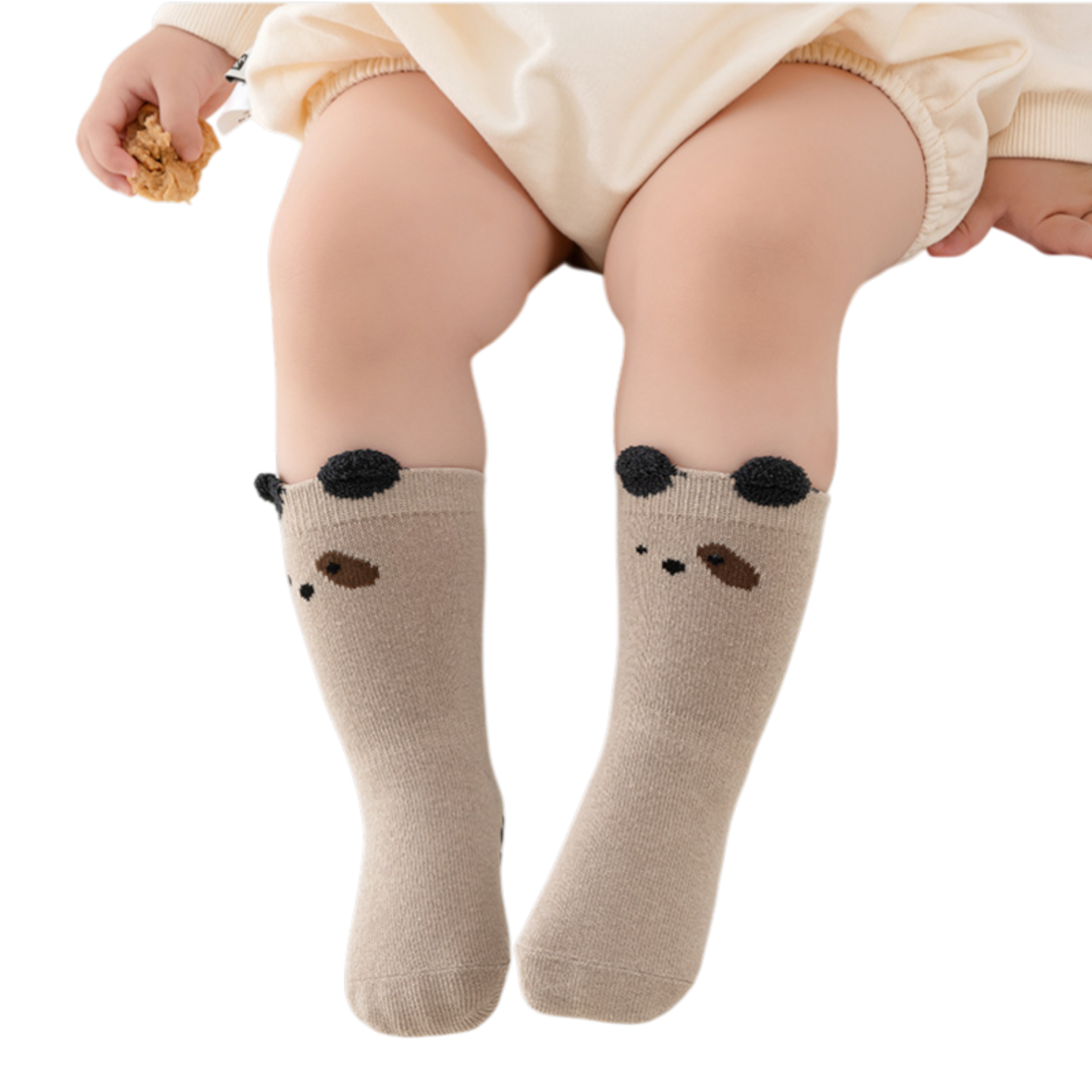 Khaki Puppy Baby Socks product image view 2
