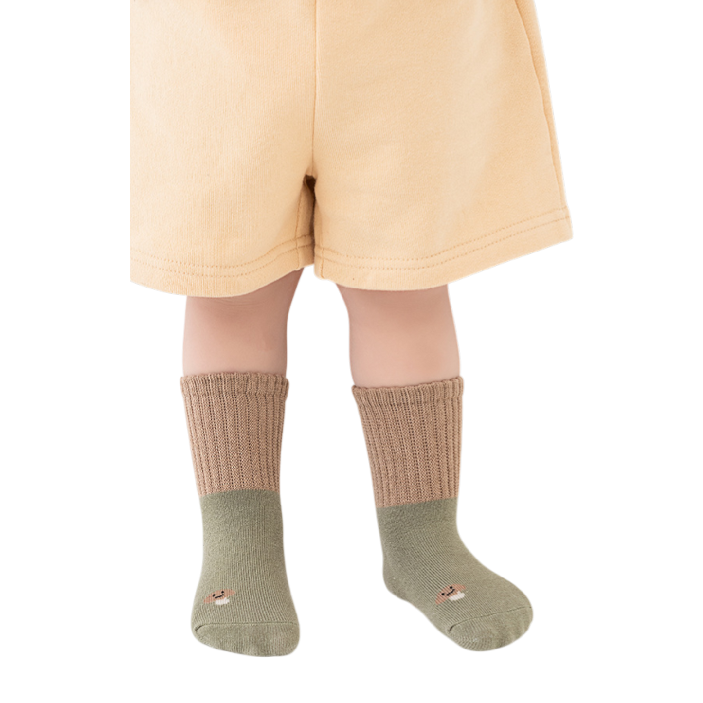 Green Mushroom Baby Socks product image view 2