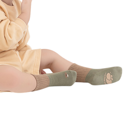Green Mushroom Baby Socks product image view 3