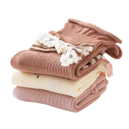 Bow Baby Girl Socks Set