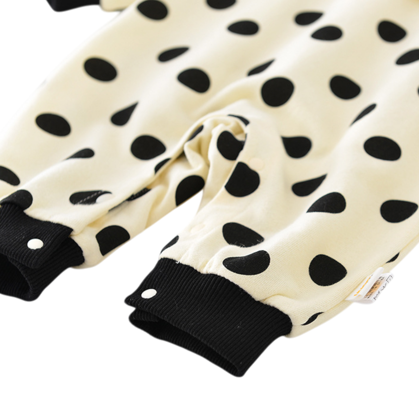 Polka Dot Banana Winter Baby Romper