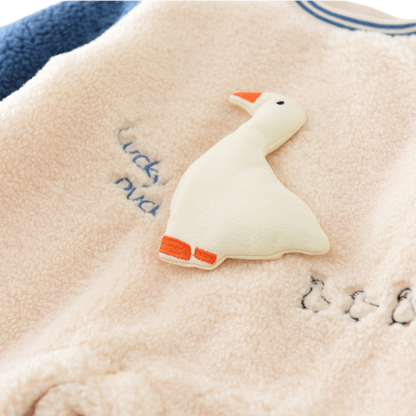 Cute Duck Winter Baby Romper