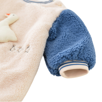 Cute Duck Winter Baby Romper
