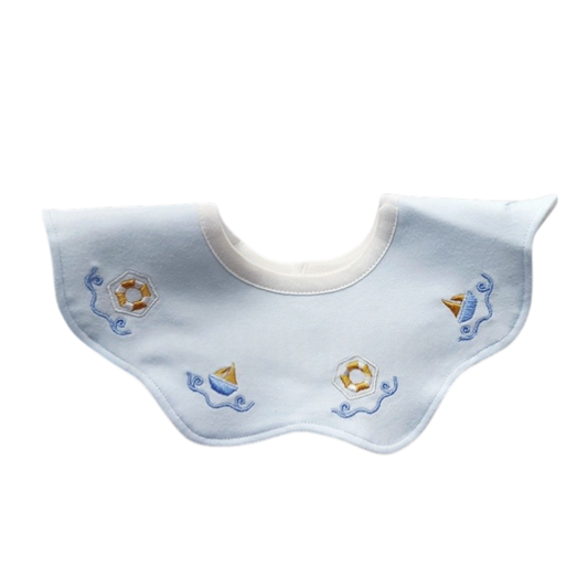 Ocean Sailboat Baby Bib