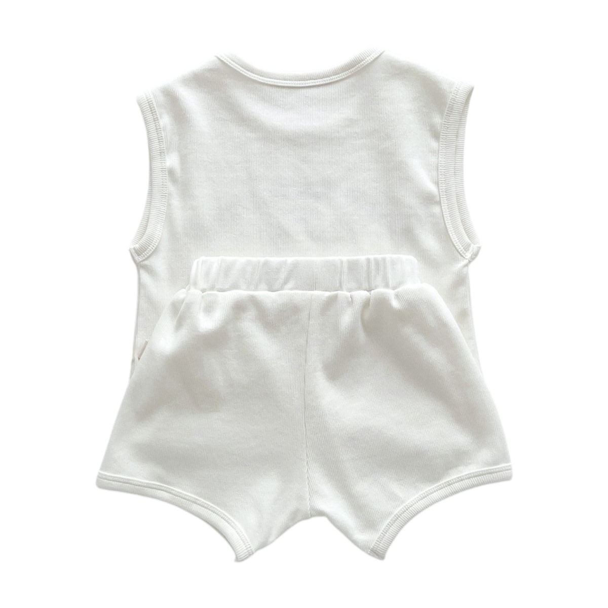 Baby Tank Top and Shorts Set on a white background, view 7