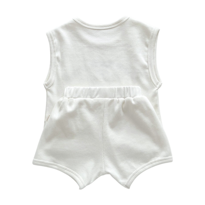 Baby Tank Top and Shorts Set on a white background, view 7